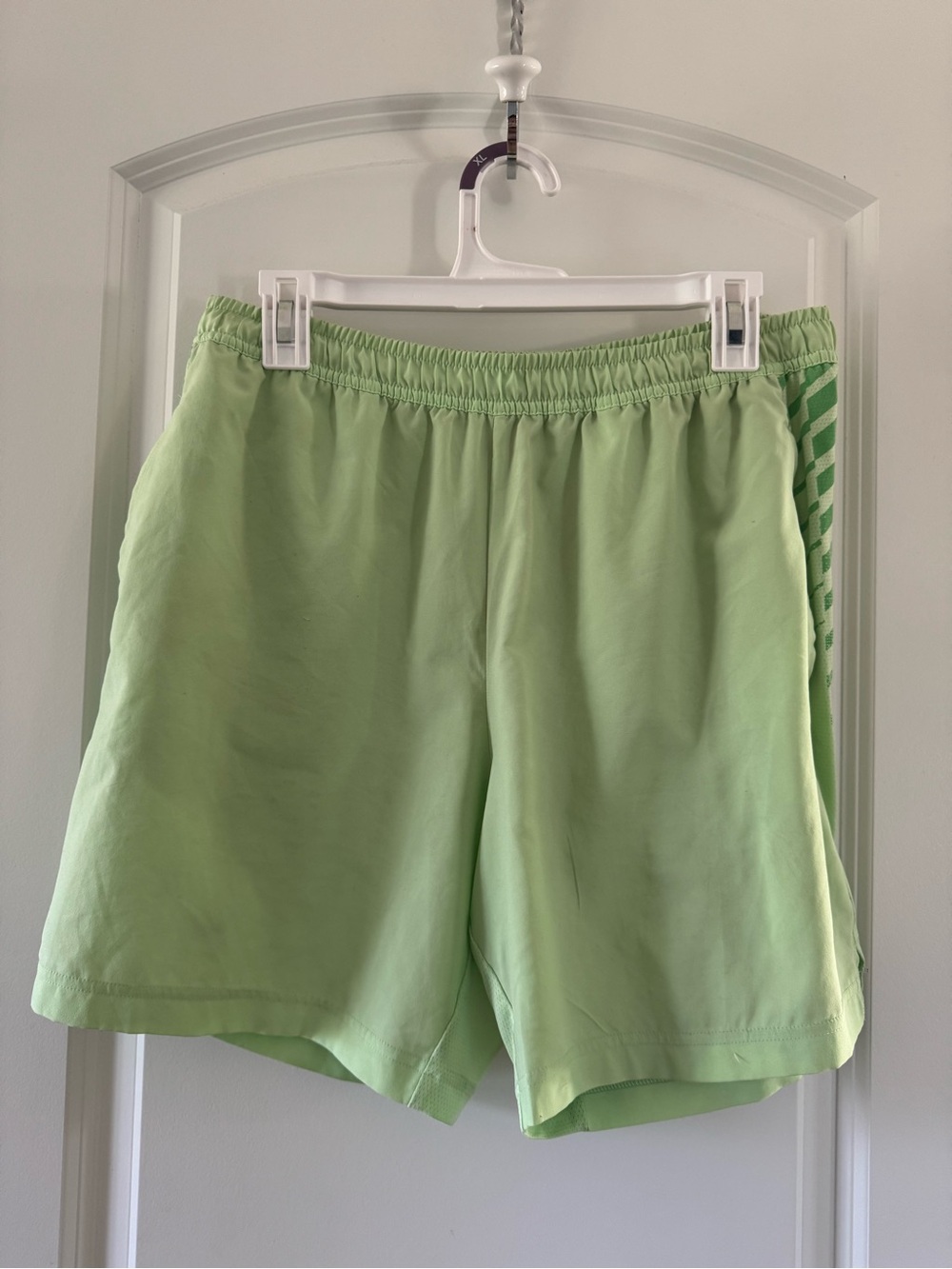 Gymshark Light Green Mens Athletic Shorts - Comfortable Everyday Fit